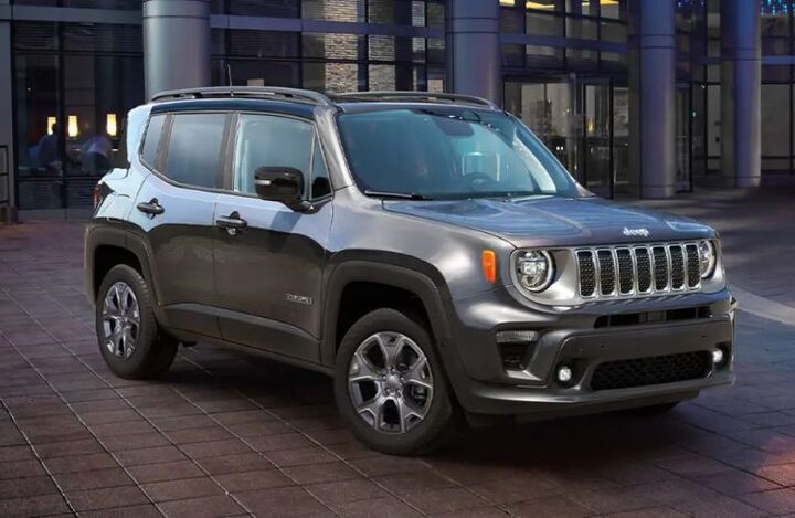 2023 Jeep Renegade parked near a building